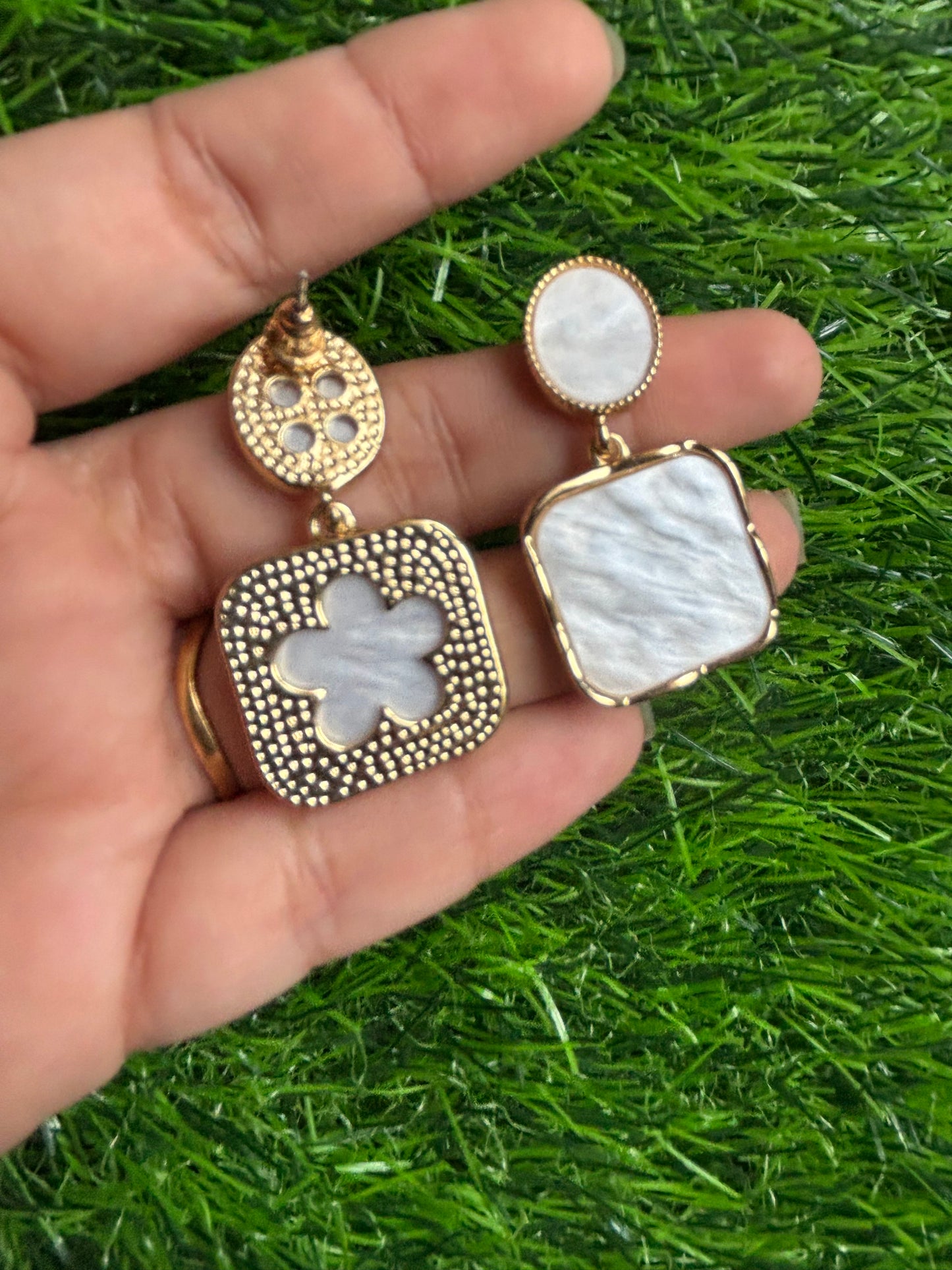 Earrings - White