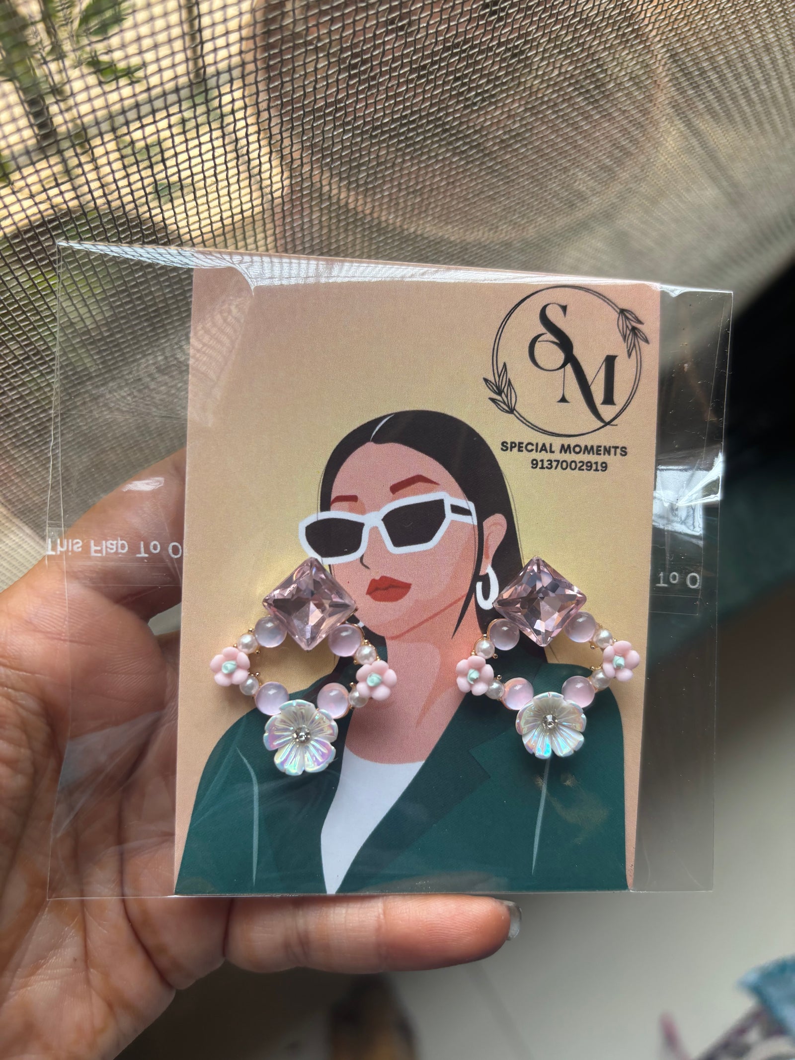 Earrings - Cream