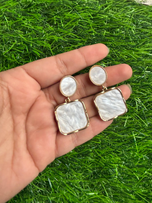 Earrings - White