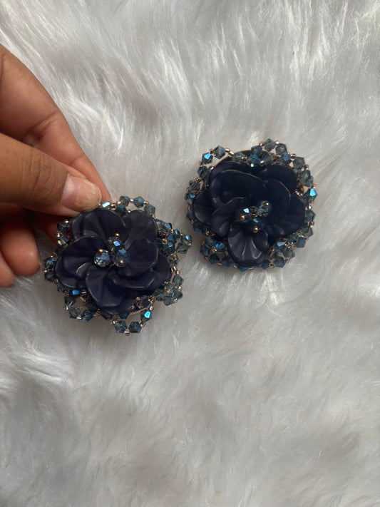 Traditional Earrings - Blue