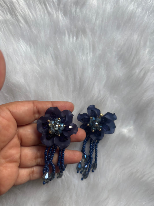 Traditional Earrings - Blue