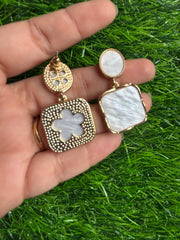Earrings - White